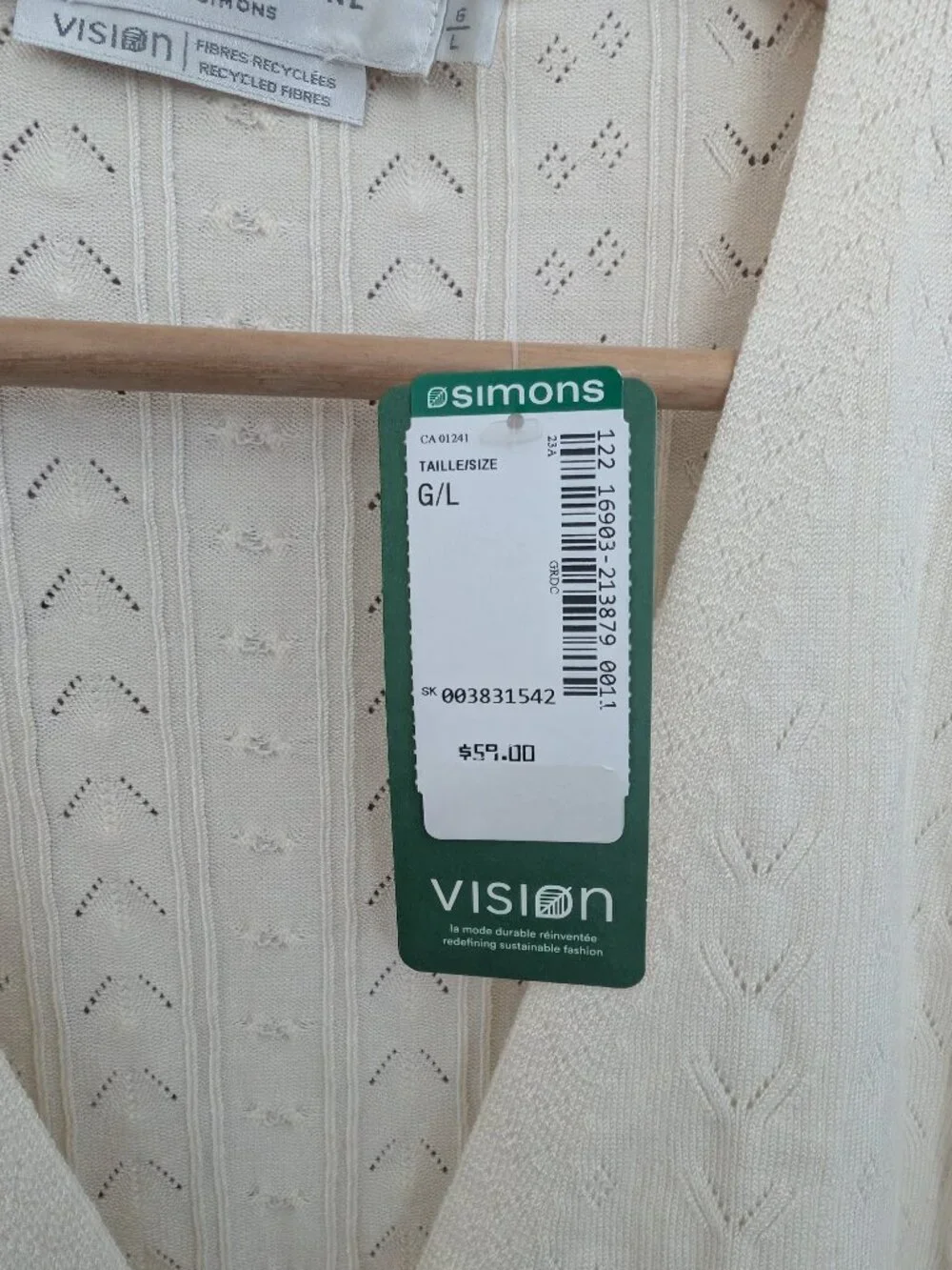 Simons Pointelle Cardigan - Picture 2 of 4